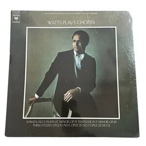 Watts Plays Chopin LP Vinyl Record NEW SEALED 1973 Classical Columbia Masterwork